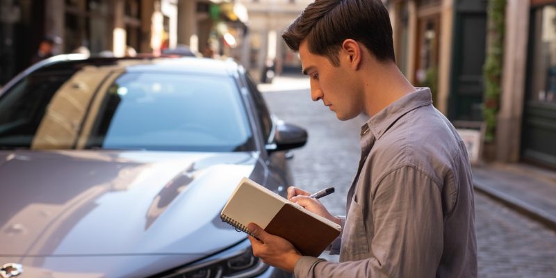 Una persona revisando una lista de verificación